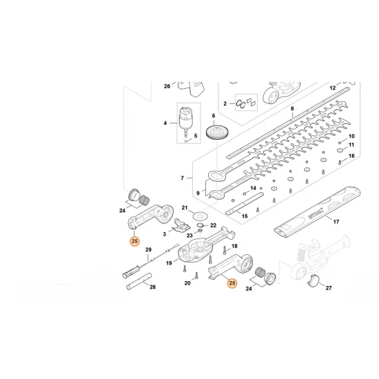 STIHL  Element przegubowy HA01 820 1700